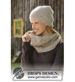 Muts en halswarmer gemaakt van Drops Kid Silk