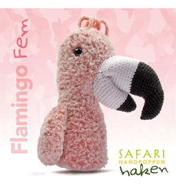 Handpop Flamingo gemaakt van Durable Furry