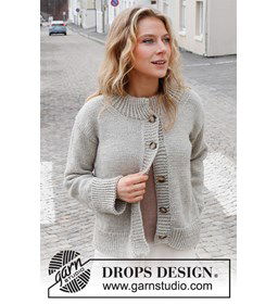 damesvest gemaakt van Drops Nepal