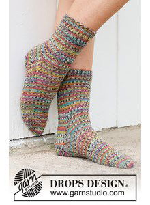 Sokken met fijne strepen