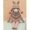 Knuffeldier Lama met poncho en muts