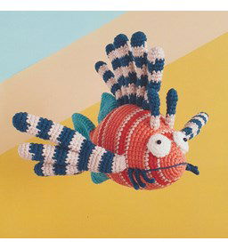 Gehaakte koraalduivel gemaakt van kraaltjes klein - rocailles - beads