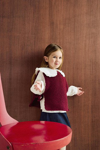 frontje met striksluiting aan zijkant Thalia