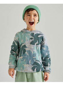 Kindertrui met palmboombladen