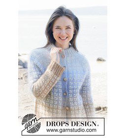 Cobblestone Cardigan gemaakt van Drops Alpaca