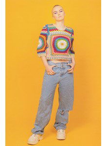 Damestrui met driekwart mouwen