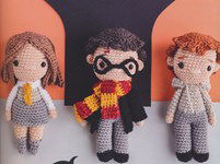 Haakpatroon Poppen Harry, Ron en Hermelien