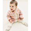 babyvest Xelia met strikkoordje gemaakt van Rondbreinaald nr 4,5