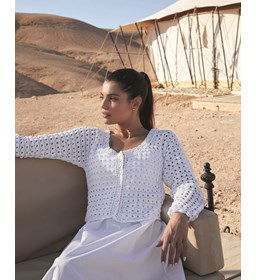 Vest met ronde hals en knoopsluiting