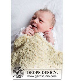 Babydeken gemaakt van Drops Baby Merino
