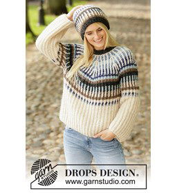 Trui voor dames gemaakt van Drops Air