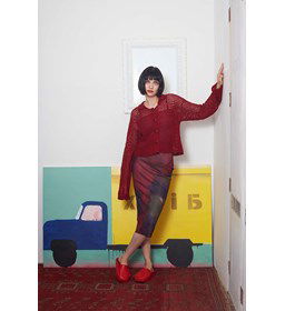 Damesvest met reverkraag