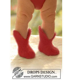 Slofjes gemaakt van Drops Alpaca