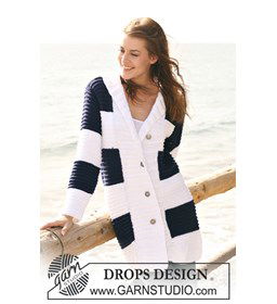 vest met strepen gemaakt van knopen