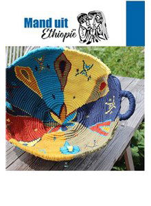 Geknoopte meerkleurige schaal