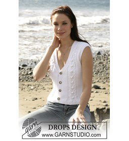 Vest met korte mouw gemaakt van knopen