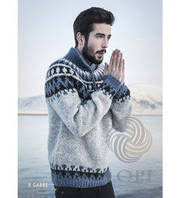 Herentruii met kraag gemaakt van Lopi Alafosslopi