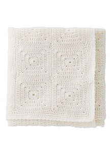 Haakpatroon babydeken gemaakt van Lana Grossa Ecopuno