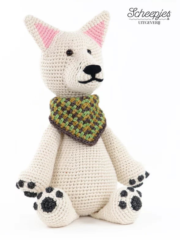 Haakpatroon Witte Herder Snow met ....