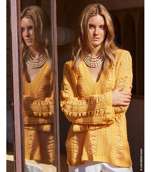 Haakpatroon tuniek in filethaakwerk