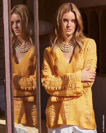 tuniek in filethaakwerk