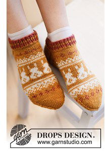 Enkelsokken Bunny Steps met paashazen