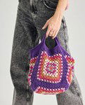 Haakpatroon Granny Square tas
