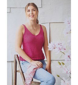 Marie Claire dames topje gemaakt van Lang Yarns Ortica