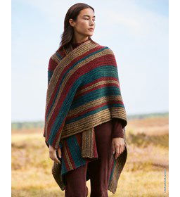 Grote omslagdoek gemaakt van Lana Grossa Duetto Classico