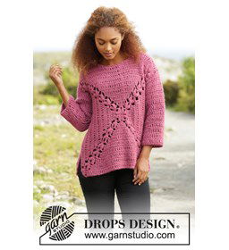 Trui Autumn Rose gemaakt van Drops Air