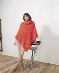 Breipatroon Dames poncho