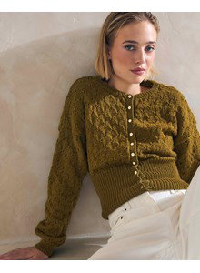 kort damesvest Candy in fantasiepatroon
