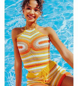 Dames topje Maui gemaakt van Pingouin Esterel