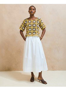 Top in Granny Square met bloem patroon