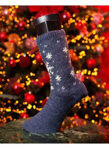 kerstsokken Falling Snowflakes