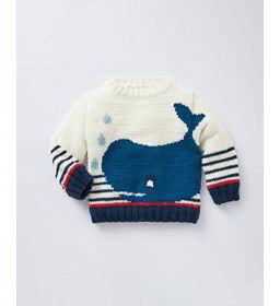 Kindertrui met walvis gemaakt van Phildar Phil Coton 3