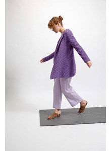 Damesvest in ruitpatroon