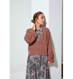 Damesvest gemaakt van Lang Yarns Norma - Norma Color