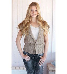 Gilet voor dames gemaakt van Scheepjes Stone Washed