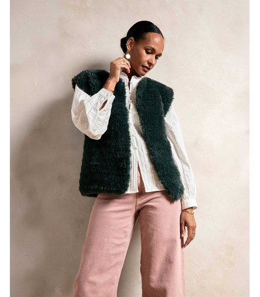 Haakpatroon gilet Ada in bontlook