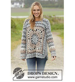 Dames trui gemaakt van Drops Nepal