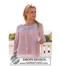 Gehaakt vest gemaakt van Drops Muskat