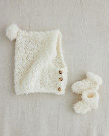 Sokjes van boucle garen