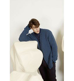 Herenvest gemaakt van Lang Yarns Merino 120 en 120 Color