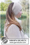 Breipatroon Hoofdband Ivory Turn Headband van andere kant