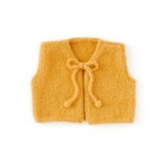 Breipatroon Babygilet met striksluiting.