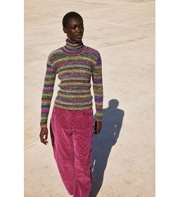 Damestrui met col Rainbow Soul gemaakt van Rondbreinaald nr 2,5 - 2,75