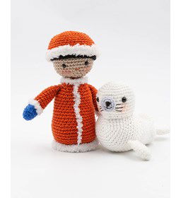 Sangilak de inuit met zeehond gemaakt van Phildar Phil Coton 3