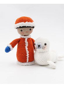 Sangilak de inuit met zeehond