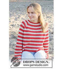 Love Stripes Trui gemaakt van Drops Cotton Light